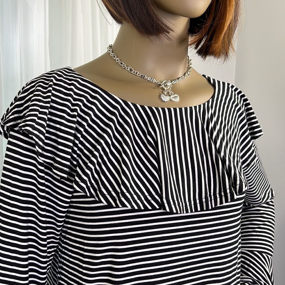 Suzanne Betro Soft Long Sleeve Stripe M - Picture 2 of 8